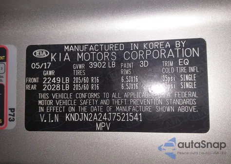 2018 Kia Soul from USA, damaged, VIN KNDJN2A24J7521541